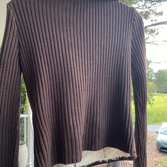 Faux suede jacket with Sherpa collar - Picture 3 of 4